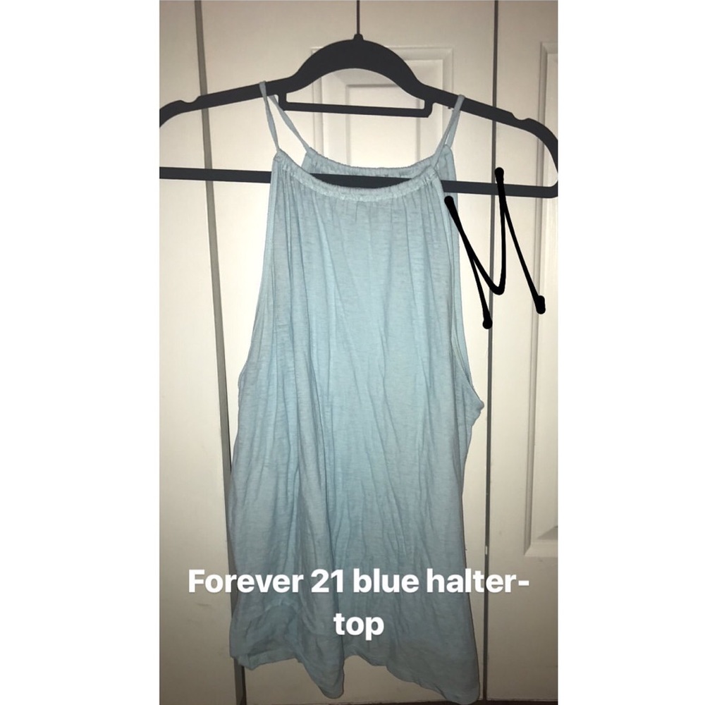 Forever 21 blue, halter top